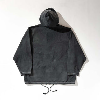 90's～00's Dual Control ブラックデニム フェード フーデッド ジャケット