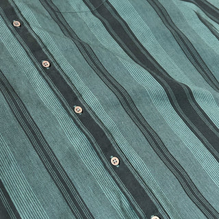 90's～00's GIANI CLASSICS レギュラーカラー オンブレ風 ストライプ L/Sシャツ