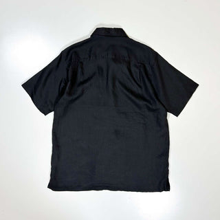 90's～00's LINEA UOMO ブラックリネン ボックス S/S シャツ