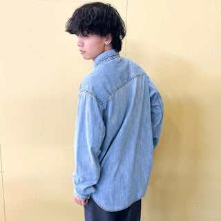 90's～00's Levi's "LOOSE FIT" デニム レギュラーカラー L/Sシャツ