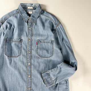 90's～00's Levi's "LOOSE FIT" デニム レギュラーカラー L/Sシャツ