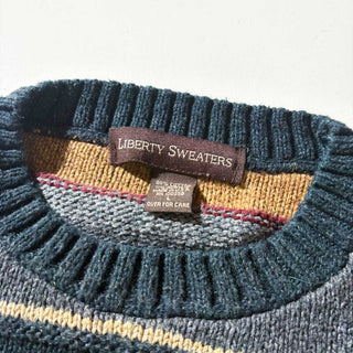 90's～00's "MADE IN USA" LIBERTY SWEATERS ボーダー コットン ニット セーター