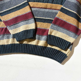 90's～00's "MADE IN USA" LIBERTY SWEATERS ボーダー コットン ニット セーター