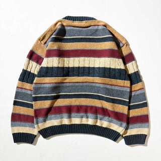 90's～00's "MADE IN USA" LIBERTY SWEATERS ボーダー コットン ニット セーター
