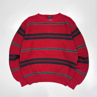 90's～00's NAUTICA ボーダー コットン ニット セーター