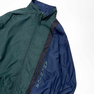 90's～00's PERRY ELLIS AMERICA アシンメトリー ジップアップ ブルゾン