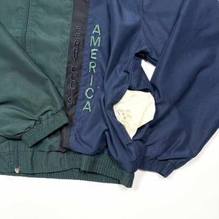90's～00's PERRY ELLIS AMERICA アシンメトリー ジップアップ ブルゾン