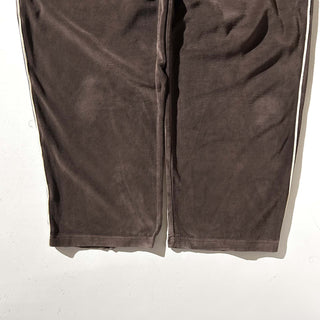 90's～00's ROUNDTREE&YORKE ブラウン ベロア イージー パンツ
