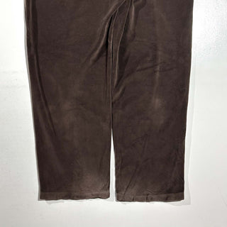 90's～00's ROUNDTREE&YORKE ブラウン ベロア イージー パンツ