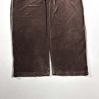 90's～00's ROUNDTREE&YORKE ブラウン ベロア イージー パンツ