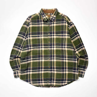 90's～00's ST. JOHN'S BAY インドコットン チェック L/S ヘビーネルシャツ