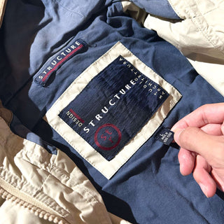 90's～00's STRUCTURE レザー切替 アウトドア ジャケット