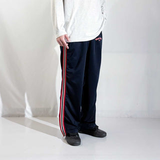 90's～00's TOMMY HILFIGER トラック パンツ(ネイビー×レッド)