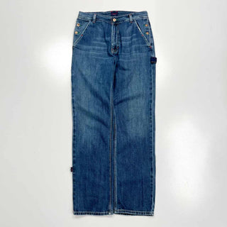 90's〜00's Tommy Jeans オーバーオール デザイン ワーク パンツ