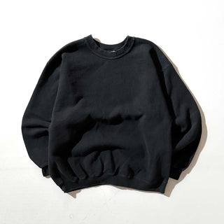 90's～00's ブラック 無地 スウェット シャツ