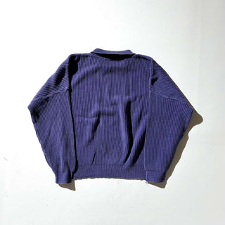 90's～00's "made in USA" sarah Arizona 襟付き ニット セーター(パープル)