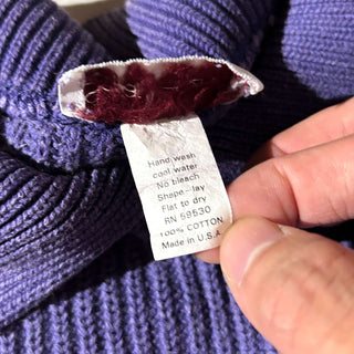 90's～00's "made in USA" sarah Arizona 襟付き ニット セーター(パープル)