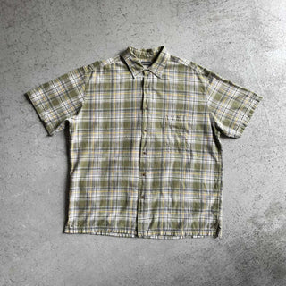 90's〜00's ST.JOHNS'BAY コットン マルチカラー チェック S/S シャツ