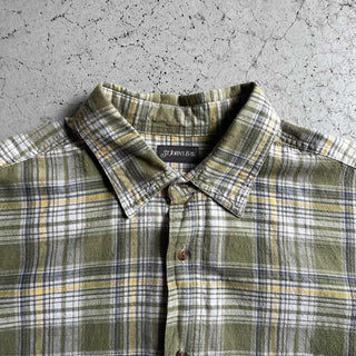 90's〜00's ST.JOHNS'BAY コットン マルチカラー チェック S/S シャツ