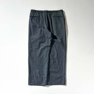 90's シャドーストライプ 2タック ワイド スラックス