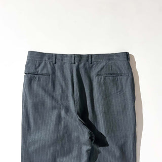 90's シャドーストライプ 2タック ワイド スラックス