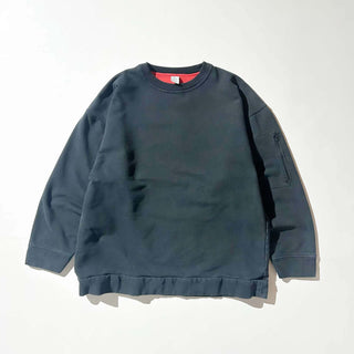 90's ヘビーコットン 袖ポケット スウェットシャツ