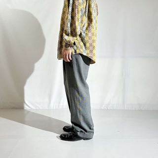 90's～ ALFANI ポリエステル×ビスコース 1タック スラックス