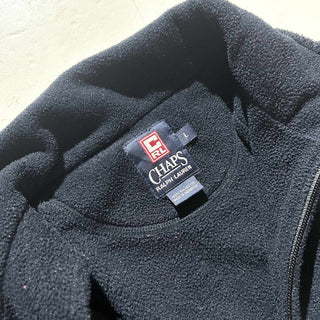 90's～ CHAPS Ralph Luren フリース ジャケット(ネイビー)