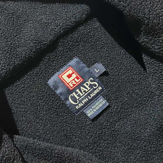 90's～ CHAPS Ralph Luren ハーフジップ フリース プルオーバー(ネイビー)
