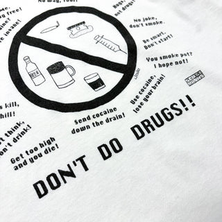 90's 短丈 "DON'T DO DRUGS" プリント Tシャツ