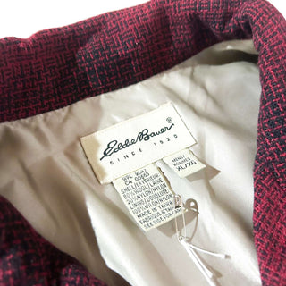 90's～ Eddie Bauer オンブレチェック オープンカラー ウール L/Sシャツ