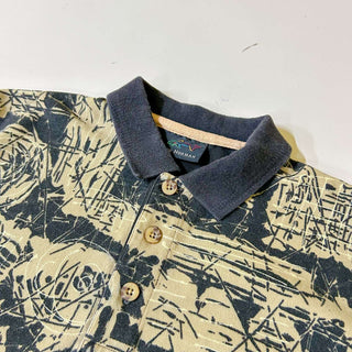 90's～ GREG NORMAN 総柄 S/S ポロシャツ