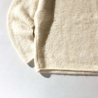90's～ "HAND KNIT" ウール ロールネック ニット セーター