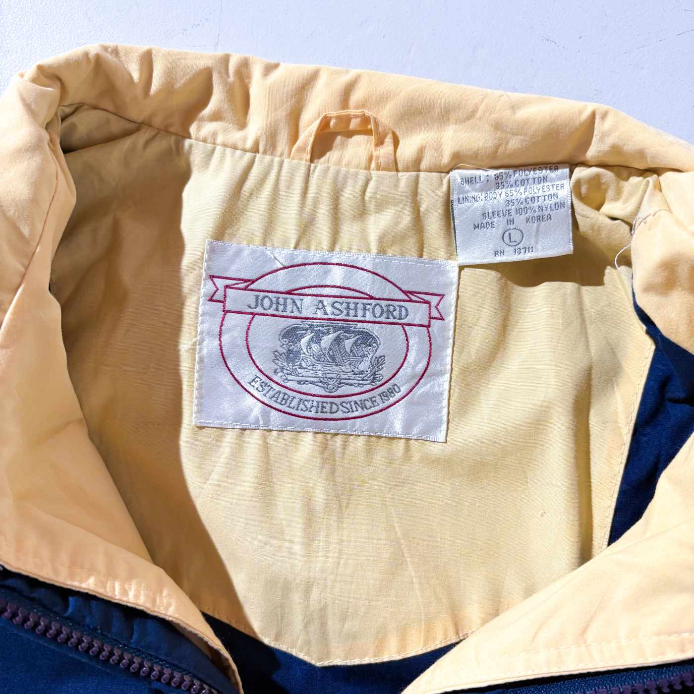 古着–90's～ JOHN ASHFORD コットン セーリング ジャケット – 【古着