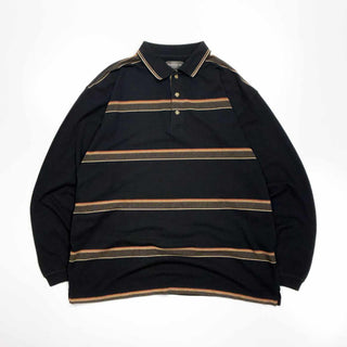 90's～ KNIGHTS ボーダー L/S ニットポロシャツ