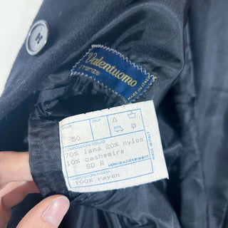 90's～ "MADE IN ITALY" Valentouomo ウール×カシミア ステンカラー コート