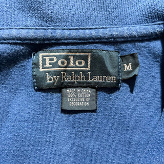 90's～ OLD RALPH LAUREN ハーフジップ ニット セーター ニットソー(スカイブルー)
