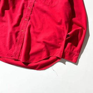 90's～ OLD RALPH LAUREN 無地 シャモア L/Sシャツ