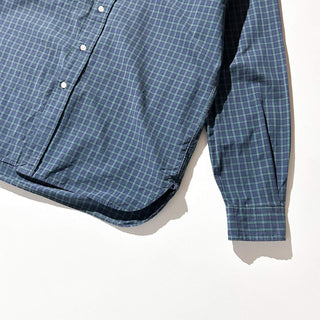 90's～ OLD RALPH LAUREN "MCMEEL" チェック ブロードクロス マチ付 ３点留め ボタンダウン L/Sシャツ