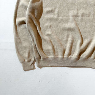 90's～ OLD RALPH LAUREN 前V コットン ニット セーター