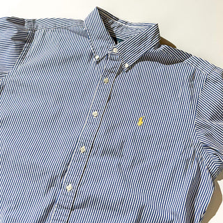 90's～ OLD Ralph Lauren "CLASSIC FIT" キャンデーストライプ ブロードクロス ボタンダウン L/Sシャツ