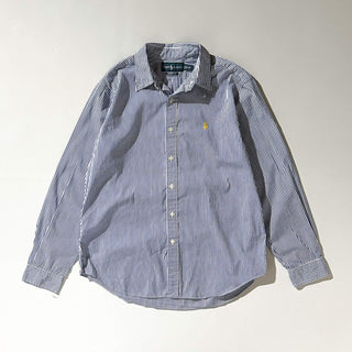 90's～ OLD Ralph Lauren "CLASSIC FIT" キャンデーストライプ ブロードクロス ボタンダウン L/Sシャツ
