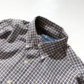 90's～ OLD Ralph Lauren "YARMOUTH" マルチチェック ブロードクロス ボタンダウン L/Sシャツ