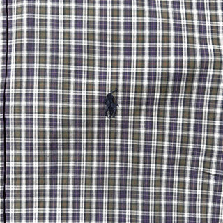 90's～ OLD Ralph Lauren "YARMOUTH" マルチチェック ブロードクロス ボタンダウン L/Sシャツ