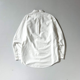 90's～ OLD Ralph Lauren "YARMOUTH" ホワイト オックスフォード ボタンダウン L/Sシャツ