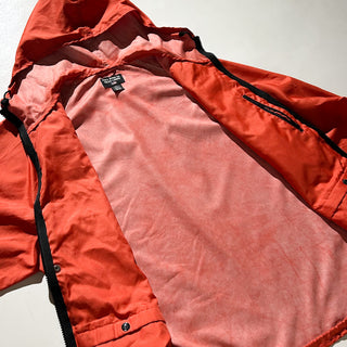 90's～ POLO JEANS COMPANY RALPH LAUREN オレンジ フーデッド マルチポケット ナイロン シェル ジャケット