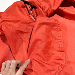 90's～ POLO JEANS COMPANY RALPH LAUREN オレンジ フーデッド マルチポケット ナイロン シェル ジャケット