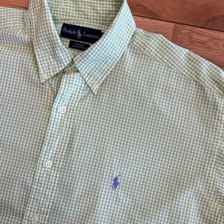 90's〜 Ralph Lauren "BLAKE" ボタンダウン ギンガムチェック コットン L/S シャツ