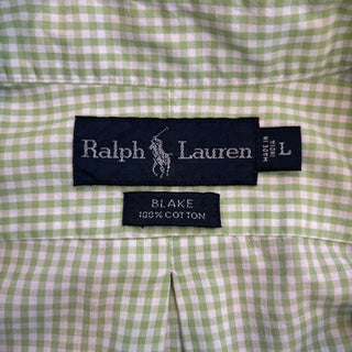 90's〜 Ralph Lauren "BLAKE" ボタンダウン ギンガムチェック コットン L/S シャツ