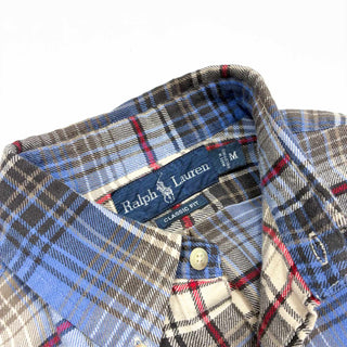 90's～ OLD RALPH LAUREN "CLASSIC FIT" B.D. チェック ライトネル L/Sシャツ